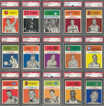 1961/62 Fleer Basketball PSA-Graded Near Set (65/66) Including Forty-Eight PSA MINT 9 Examples! - An Incredibly High-Grade Offering! 